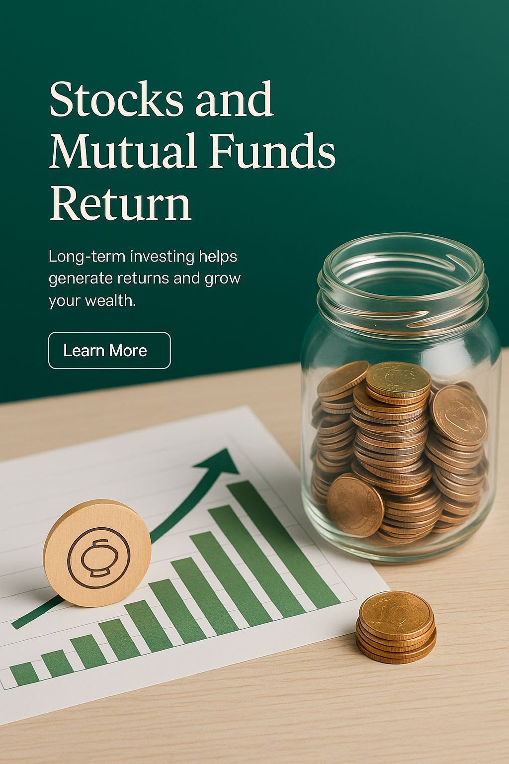 Stocks and mutual funds returns growing over time
